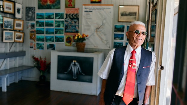 Norman Park station master Anthony Vethecan is popular with commuters for his work beautifying the station’s interiors and gardens.