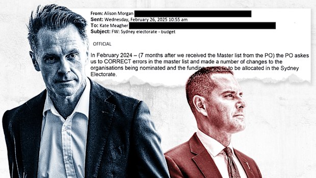 A Herald investigation has raised questions over grant funding directed to the seat of independent Sydney MP Alex Greenwich.