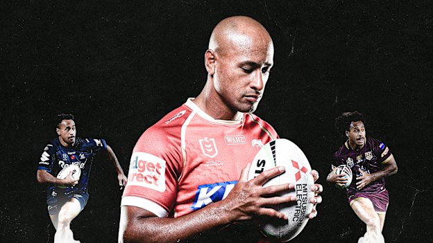 Felise Kaufusi will take on his former Melbourne Storm teammates for the Dolphins on Friday night.