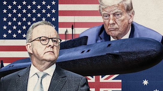 Anthony Albanese, Donald Trump and AUKUS.