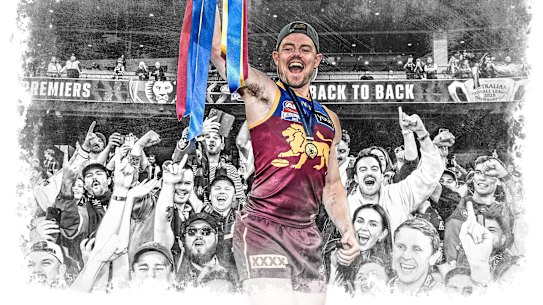 Lachie Neale on grand final day last year. 