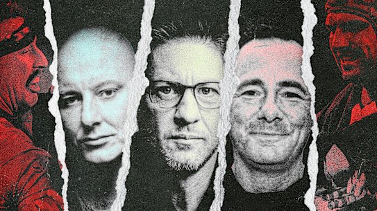 The War for The Roar. Former cosmetic surgery entrepreneur Daniel Corsello, PlayUp’s founder and global CEO Daniel Simic, and Tom Hall of The Sporting News.