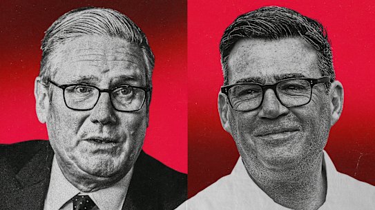 Il primo ministro britannico Keir Starmer e l'uomo che dovrebbe sostituirlo, Andy Burnham. 