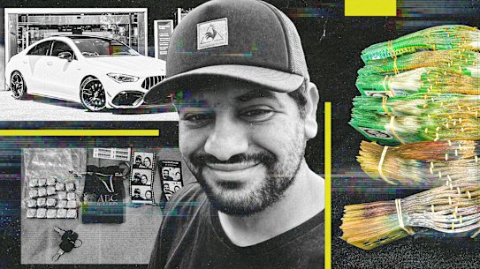 Cash and gold bullin were among the items seized from Ibrahim Helmy’s house.