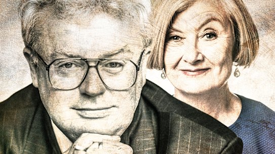 Graham Richardson and Herald chief investigative reporter Kate McClymont.