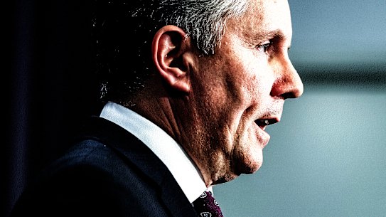 Mark Butler at a press conference at Parliament House in Canberra on Thursday, May 14, 2026.