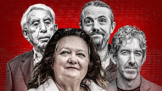 Harry Triguboff, Gina Rinehart, Mike Cannon-Brookes e Scott Farquhar.