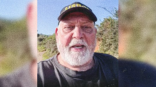 Mick Gatto from his social media video in response to AFP probe October 29, 2025.