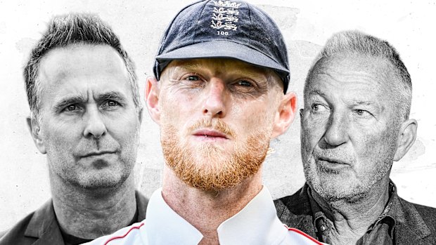 Michael Vaughan, Ben Stokes and Ian Botham.