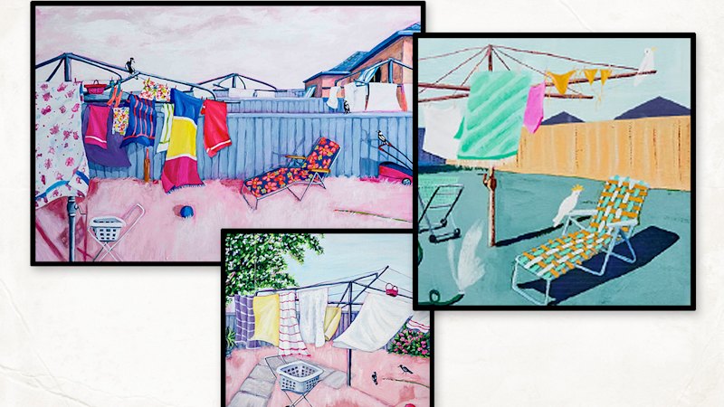 Sophie paints joyous scenes of her backyard. Then she saw her style for sale
