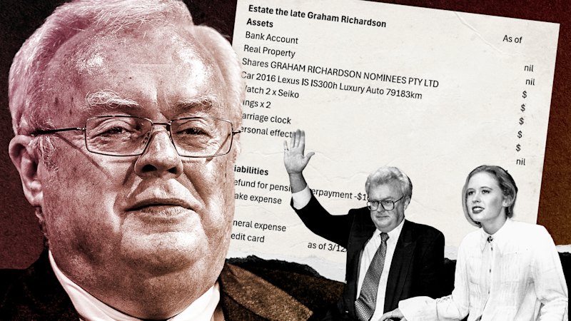 Graham Richardson’s final vanishing act: A penniless estate