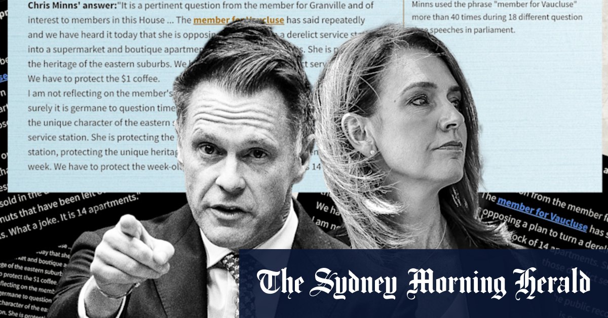 Why the premier has used the phrase ‘member for Vaucluse’ 40 times in 18 different speeches