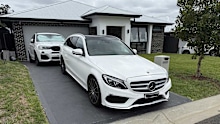 This photo from Cliftleigh Meadows resident Kaicy Rolfe shows her and her husband’s cars parked in their driveway, as they were when the fine was issued.