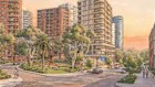 A visualisation of the Bondi Road east gateway from the Bondi Junction master plan.