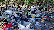 City of Gold Coast staff attended The Spit today after reports of household waste, old bedding and clothing being left in the area.