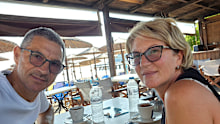 Ljubisa Karovic was saved from being sucked out of the Ryanair plane by his wife, Svetlana Maksimovic.