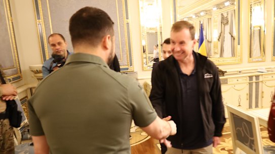 Mick Ryan meets Zelensky