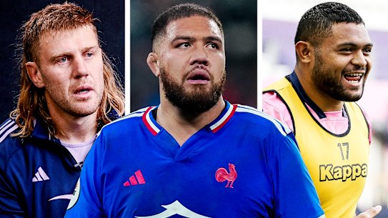 Tom Staniforth, Manny Meafou and Moses Alo-Emile all grew up playing rugby in Australia. But they’re now proud members of the France team.