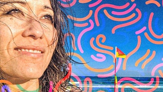 LIfe’s a beach for Kumi Taguichi.