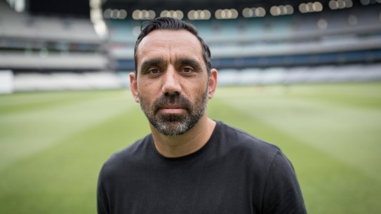 Adam Goodes from the documentary The Australian Dream, written by Stan Grant. 