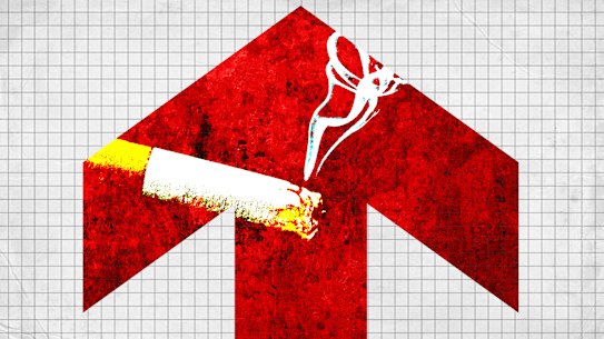 The war in the Middle East has sent prices of black market cigarettes soaring in Melbourne.