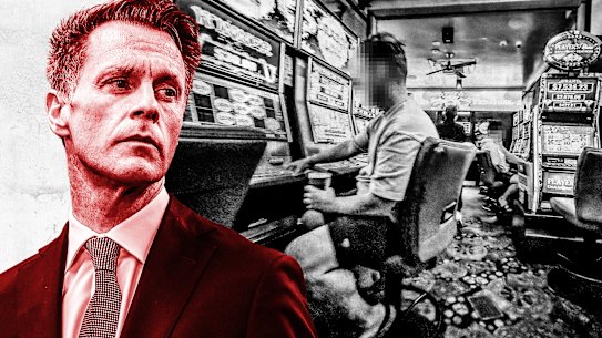 NSW Premier Chris Minns and his battle over the pokies. 
