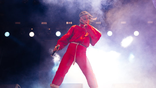 Haiku Hands perform on Saturday at Splendour in the Grass. 