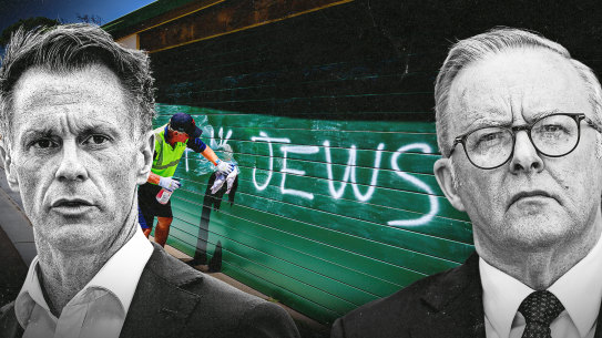 NSW Premier Chris Minns and Prime Minister Anthony Albanese have taken a different approach to hate speech legislation amid a spike in antisemitism.