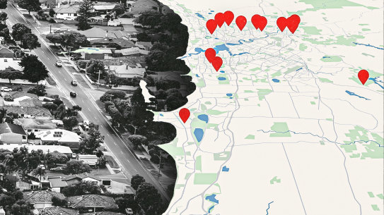Perth has had a clean sweep of a top 10 list of best performing suburbs in 2024. 