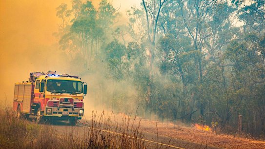 Three teenagers have been arrested over a fire that almost raged out of control on Tuesday (file image).