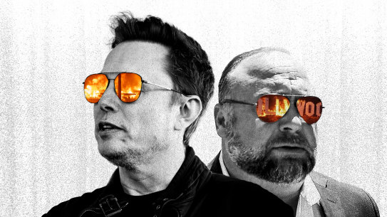 Elon Musk and Alex Jones are driving conspiracy theories about the LA fires.