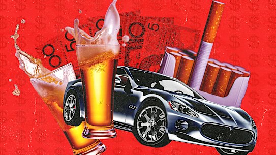Luxury cars, cigarettes and beer purchases are helping to prop up the budget.