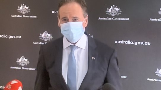 Health Minister Greg Hunt.