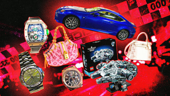 They might not be the typical clientele of luxury boutiques but underworld bosses are spending big on luxury - from Richard Mille watches to Prada handbags.