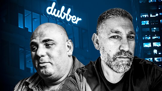 John Khoury (left) and Mohammed ‘Mo’ Abou-Eid feature in a secret report that digs into how ASX-listed company Dubber lost $26.6 million in cash.