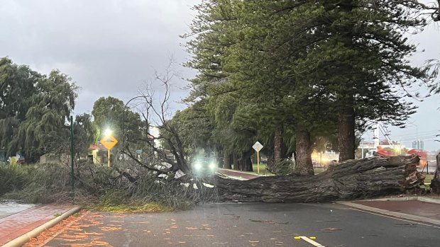 Record winds smash Perth leaving thousands without power, and there’s more on the way