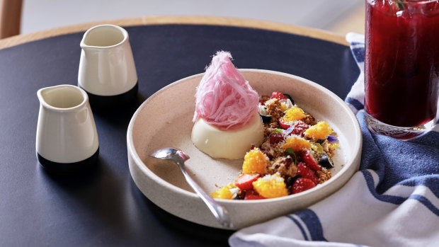 Mahalbia (milk pudding) at Emil’s Cafe.