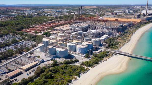 The Kwinana industrial area.