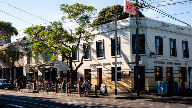 Old meets new at the Builders Arms Hotel on Gertrude Street.