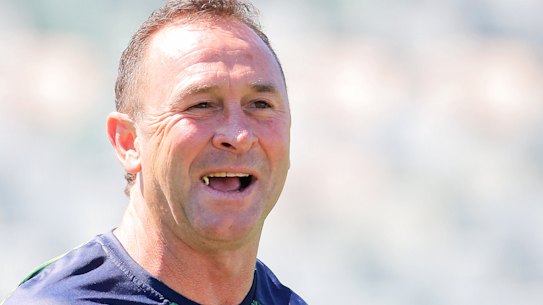 Canberra coach Ricky Stuart ... Despite being a favourite son, some of the Raiders faithful didn't want him as coach.