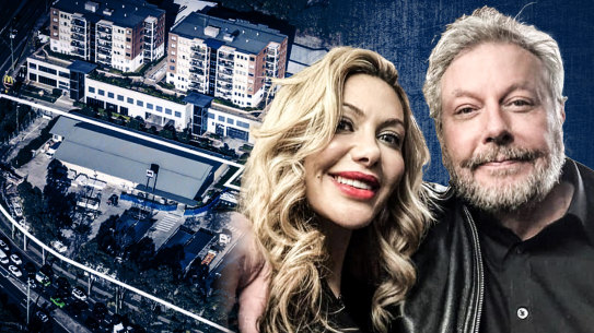 WiseTech Global founder Richard White and wife Zena Nasser. 