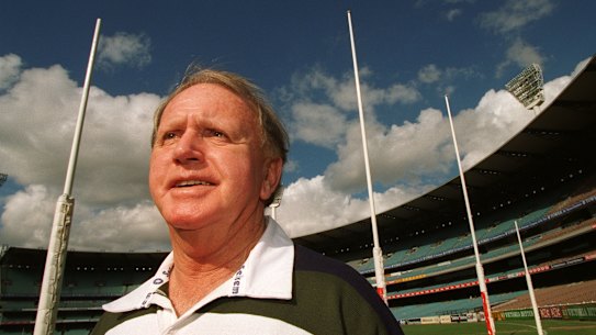 Commentator Mike Williamson, photographed in 1996.