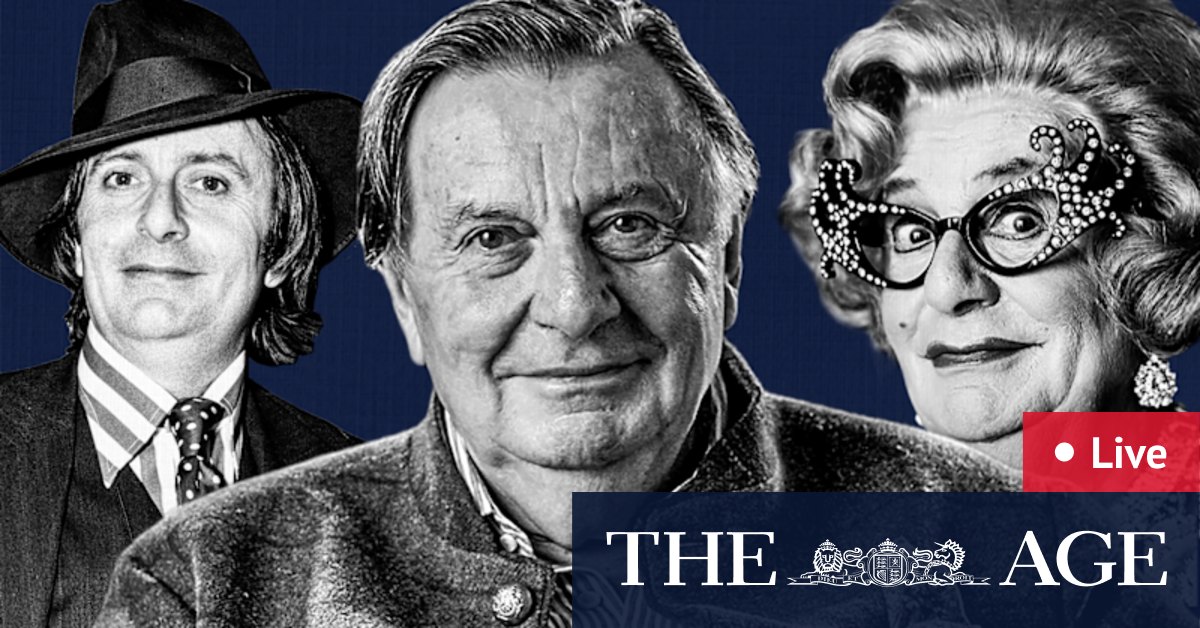 Barry Humphries memorial as it happened: Iconic Australian actor, comedian farewelled in Sydney memorial
