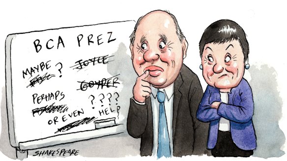 Grant King and Jennifer Westacott. Illustration: John Shakespeare