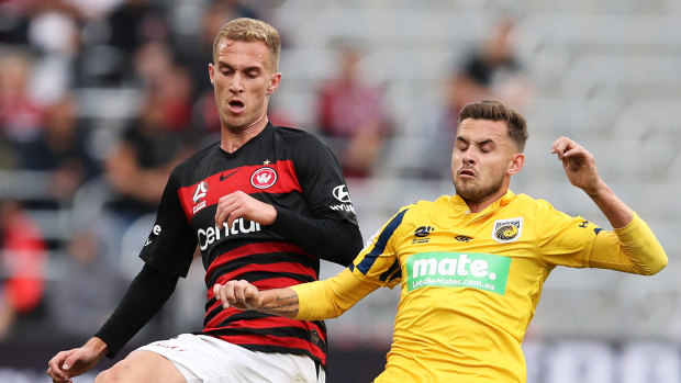 Tass Mourdoukoutas (left) is set to start for the Wanderers on Monday