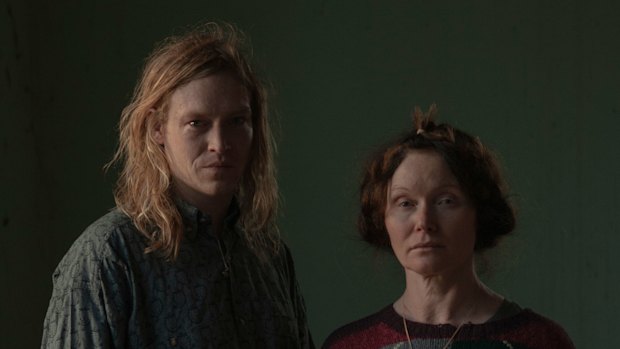 Essie Davis and Caleb Landry Jones in Nitram.