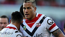 Kane Evans playing for the Roosters in 2015.