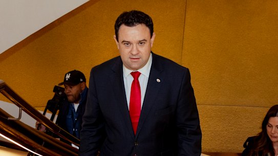 Minister for Enterprise, Investment and Trade, Tourism and Sport and Western Sydney Stuart Ayres.