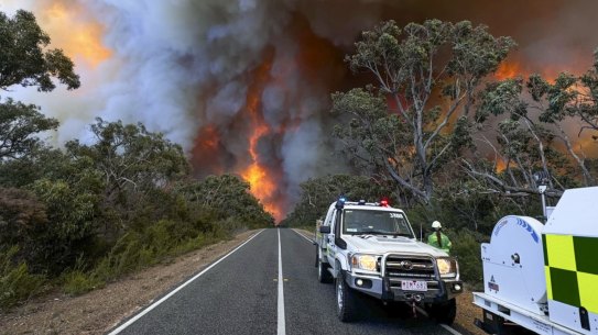 The Grampians National Park bushfire.