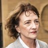 Fiona Brown, the former chief of staff to then defence industry minister Linda Reynolds, outside the Federal Court in Sydney.